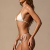 Slip Bikini con lacci laterali Serina in bianco Slip Bikini con lacci laterali Serina in bianco