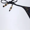 Slip Bikini con parti inferiori decorate Cebu in nero Slip Bikini con parti inferiori decorate Cebu in nero