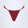 Slip Bikini con parti inferiori in perline, color ciliegia scuro Slip Bikini con parti inferiori in perline, color ciliegia scuro