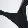 Slip Bikini con ruches decorati Pacifico in nero Slip Bikini con ruches decorati Pacifico in nero