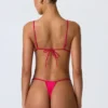 Top bikini a triangolo South Beach con decorazioni a catena in rosa lampone Top bikini a triangolo South Beach con decorazioni a catena in rosa lampone