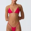 Top bikini a triangolo South Beach con decorazioni a catena in rosa lampone Top bikini a triangolo South Beach con decorazioni a catena in rosa lampone