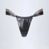 Slip Bikini con ruches Maravi in argento cromato Slip Bikini con ruches Maravi in argento cromato