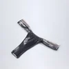 Slip Bikini con ruches Maravi in argento cromato Slip Bikini con ruches Maravi in argento cromato
