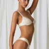 Slip Bikini Mahina con arricciature in bianco perla Slip Bikini Mahina con arricciature in bianco perla