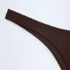 Slip Bikini Manea a vita alta in color cioccolato fondente Slip Bikini Manea a vita alta in color cioccolato fondente