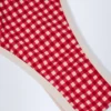 Slip Bikini Masia a doppio cinturino in rosso a quadretti Slip Bikini Masia a doppio cinturino in rosso a quadretti