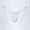 Slip Bikini Solsona con arricciature in bianco