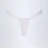 Slip Bikini Solsona con arricciature in bianco