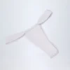Slip Bikini Solsona con arricciature in bianco