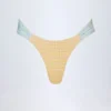 Slip Bikini Valencia a triangolo in quadretti gialli Slip Bikini Valencia a triangolo in quadretti gialli