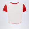T-shirt corta con logo Salina in bianco