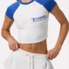 T-shirt corta con stampa grafica in bianco T-shirt corta con stampa grafica in bianco