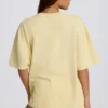 T-shirt oversize con stampa in giallo limone T-shirt oversize con stampa in giallo limone