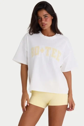 T-shirt oversize in jersey di cotone, colore bianco