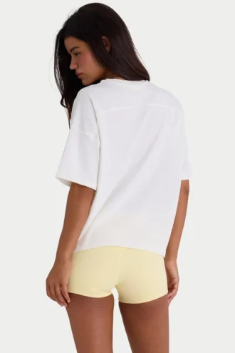 T-shirt oversize in jersey di cotone, colore bianco