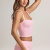 Top a canotta con scollo quadrato in modal Lai, rosa pastello Top a canotta con scollo quadrato in modal Lai, rosa pastello