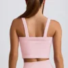 Top a canotta lungo senza cuciture Super Sculpt in rosa cipria Top a canotta lungo senza cuciture Super Sculpt in rosa cipria