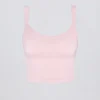 Top a canotta lungo senza cuciture Super Sculpt in rosa cipria Top a canotta lungo senza cuciture Super Sculpt in rosa cipria