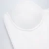 Top a corsetto con lacci Araminta in bianco