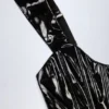 Top a corsetto con lacci in vinile Lamiya, nero Top a corsetto con lacci in vinile Lamiya, nero