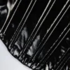 Top a corsetto con lacci in vinile Lamiya, nero Top a corsetto con lacci in vinile Lamiya, nero