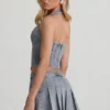 Top a corsetto con scollo all’americana Lotta in azzurro Top a corsetto con scollo all’americana Lotta in azzurro