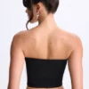 Top a fascia Edie in Modal con intreccio sul davanti, colore nero Top a fascia Edie in Modal con intreccio sul davanti, colore nero