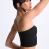 Top a fascia Edie in Modal con intreccio sul davanti, colore nero Top a fascia Edie in Modal con intreccio sul davanti, colore nero