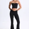 Top a fascia Edie in Modal con intreccio sul davanti, colore nero Top a fascia Edie in Modal con intreccio sul davanti, colore nero