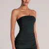 Top a fascia lungo Leni in nero Top a fascia lungo Leni in nero