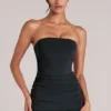 Top a fascia lungo Leni in nero Top a fascia lungo Leni in nero