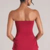 Top a fascia lungo Leni in rosso ciliegia Top a fascia lungo Leni in rosso ciliegia
