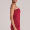Top a fascia lungo Leni in rosso ciliegia Top a fascia lungo Leni in rosso ciliegia