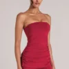 Top a fascia lungo Leni in rosso ciliegia Top a fascia lungo Leni in rosso ciliegia