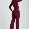 Top a maniche lunghe con ruches Emry in modal color prugna Top a maniche lunghe con ruches Emry in modal color prugna
