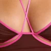 Top a spalline con bordi a contrasto Rocio in marrone cioccolato Top a spalline con bordi a contrasto Rocio in marrone cioccolato