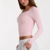 Top a strati in modal colore Blush Marl Top a strati in modal colore Blush Marl