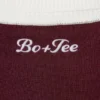 Top aderente a maniche lunghe in maglia color bordeaux Top aderente a maniche lunghe in maglia color bordeaux