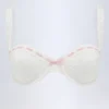 Top bikini a balconcino con ferretto Ravello in broderie anglaise, bianco Top bikini a balconcino con ferretto Ravello in broderie anglaise, bianco