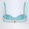 Top bikini a balconcino con ferretto Ravello in broderie anglaise, colore blu polvere Top bikini a balconcino con ferretto Ravello in broderie anglaise, colore blu polvere