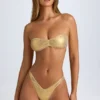 Top bikini a fascia Rio in oro Top bikini a fascia Rio in oro