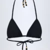 Top bikini a triangolo Comoros con dettagli decorativi in nero Top bikini a triangolo Comoros con dettagli decorativi in nero