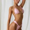 Top bikini a triangolo con doppio spalline Tropics in rosa tenue Top bikini a triangolo con doppio spalline Tropics in rosa tenue