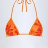 Top bikini a triangolo Paita con stampa Orange Orchid Top bikini a triangolo Paita con stampa Orange Orchid