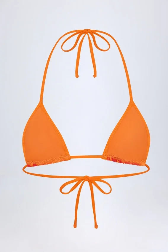 Top bikini a triangolo Paita con stampa Orange Orchid Top bikini a triangolo Paita con stampa Orange Orchid