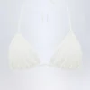 Top bikini a triangolo Recife in broderie anglaise, colore bianco Top bikini a triangolo Recife in broderie anglaise, colore bianco