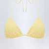 Top bikini a triangolo Recife in broderie anglaise, giallo limone Top bikini a triangolo Recife in broderie anglaise, giallo limone