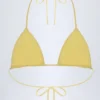 Top bikini a triangolo Recife in broderie anglaise, giallo limone Top bikini a triangolo Recife in broderie anglaise, giallo limone