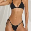 Slip Bikini a lacci laterali Kairo in nero Slip Bikini a lacci laterali Kairo in nero